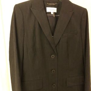 Calvin Klein skirt suit 2 piece size 6 NWT